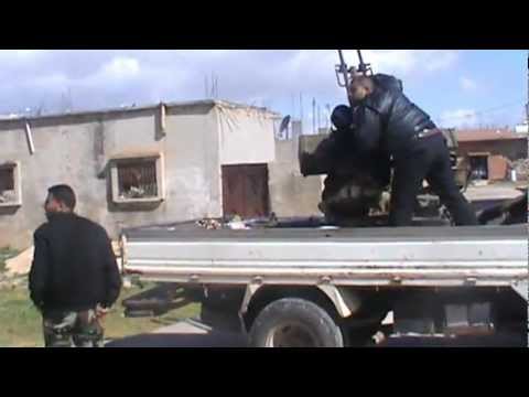 التصدي للطيران الحربي من قبل كتيبة الشهيد ضياء جمول في قرية عرجون في ريف حمص