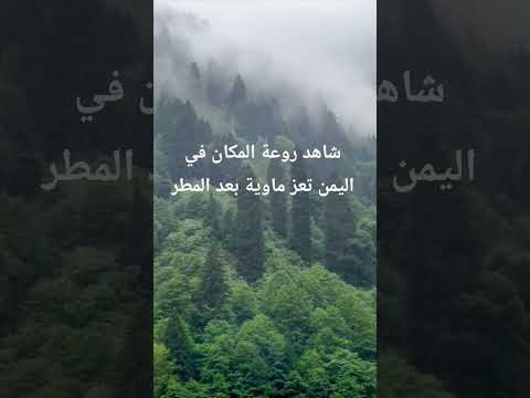 شاهد روعة المكان في اليمن تعز ماوية بعد المطر #الحوبان #اليمن #تعز #ماوية #العالم