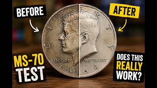 Does This Really Work? MS 70 Coin Brightener - Beginner Coin Collector Test #coincollectinghobby