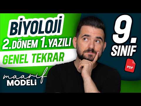 9.sınıf biyoloji 2.dönem 1.yazılı | Genel tekrar | Full Tekrar