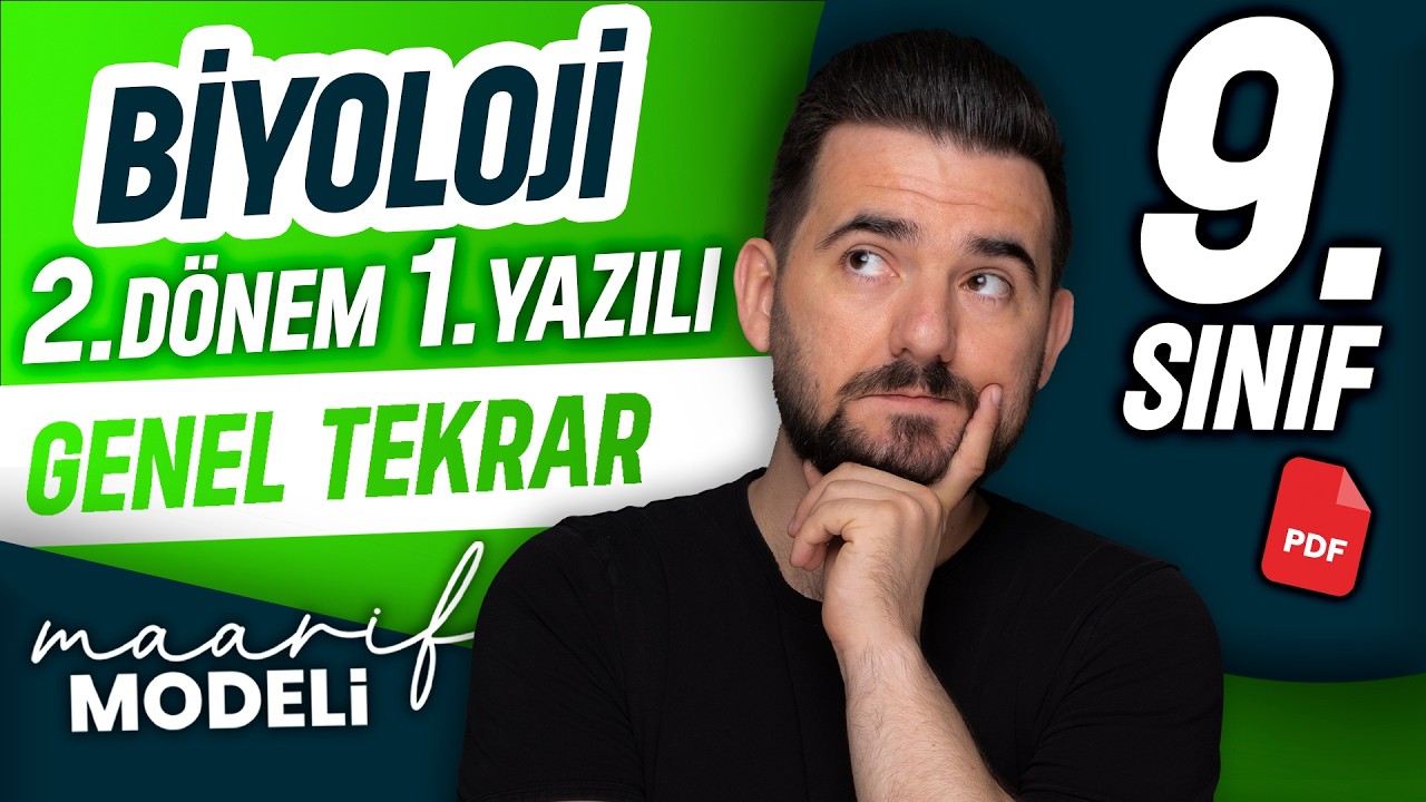 9.sınıf biyoloji 2.dönem 1.yazılı | Genel tekrar | Full Tekrar