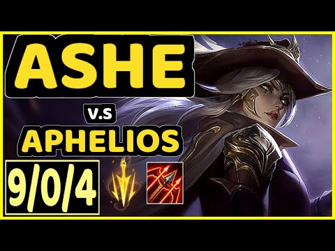 CODY SUN (ASHE) vs APHELIOS - 9/0/4 KDA BOTTOM ADC CHALLENGER GAMEPLAY - NA