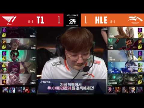 T1 vs HLE   Game 3   Week 1 Day 4 S10 LCK Summer 2020   T1 vs Hanwha Life G3