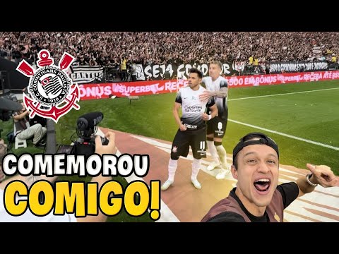 ROMERO COMEMOROU O GOL DO MEU LADO E CONFUSÃO TOTAL! Atmosfera ABSURDA!! Corinthians x Flamengo