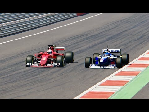Ferrari F1 2017 vs Williams F1 1997 - Red Bull Ring