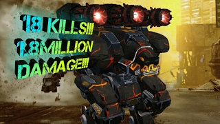 War Robots Suicide Squad 18kill 1.8 Million damage!!!