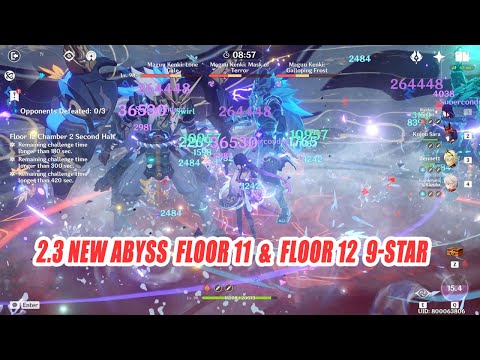 Genshin Impact 2.3 New Abyss Floor 11 & Floor 12 9 Star Gameplay - 3 Maguu Kenki