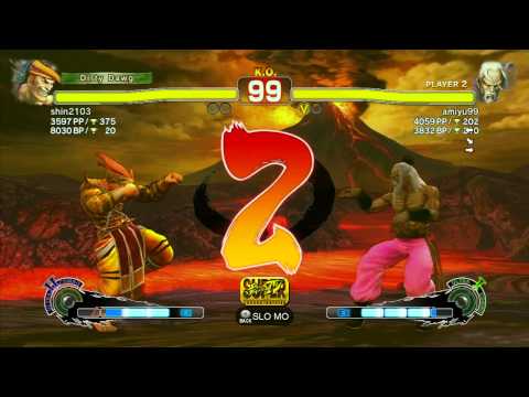 SSF4 AE: shin2103 (Adon) vs Amiyu (Gen) - Ranked Match (720p HD)