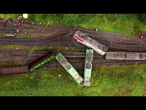 Two freight trains collide in St. Petersburg