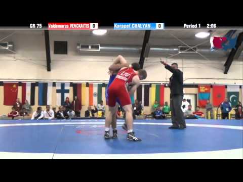 75 KG SF - Valdemaras Venckaitis (LTU) vs Karapet Chalyan (ARM)