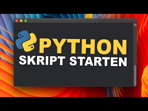 Running a Python script on Mac / Windows 🖥️ | Tutorial for beginners | (German)