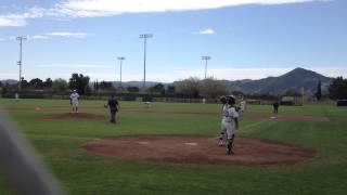 Michael Porras pitching vs. Brother Doug Porras Live Oak Alumni Game 2013