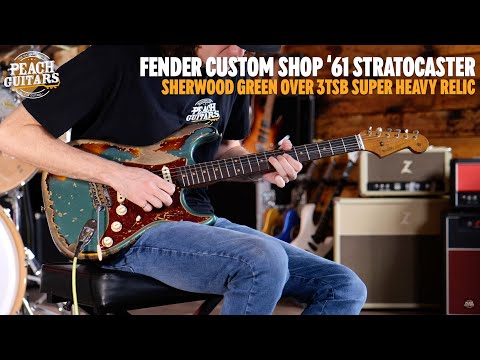 Fender Custom Shop LTD '61 Strat Super Heavy Relic Sherwood Green over 3TSB