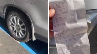 Parcheggia nelle strisce bianche e le ritrova blu con tanto di multa: il video è virale