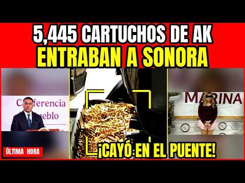 ¡HARFUCH CAZA A UNA ESTADOUNIDENSE CON 5,445 CARTUCHOS DE AK QUE ENTRABAN A SONORA!