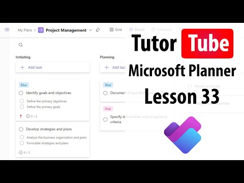 Microsoft Planner Lesson 1 Access Planner and Interface Tour