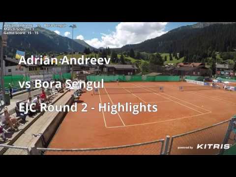 Adrian Andreev [1] vs. Bora Sengul 6-3, 7-6(4) European 18&U Championships (R64) 24.07.2018. (HL)
