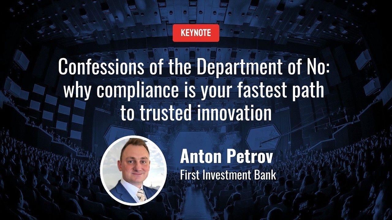 Webit: Confessions of the Department of No:why compliance is your fastest path to trusted innovation