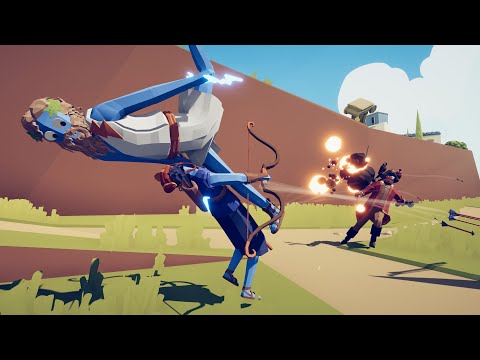 TABS Me 1 Cavalry 1 Jouster Vs. Zeus Artemis and Minotaur