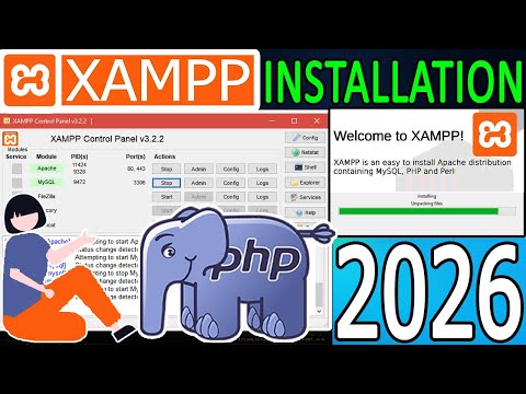 How to Install XAMPP Server on Windows 10/11 [ 2026 Update ] PHP Project on localhost | phpmyadmin