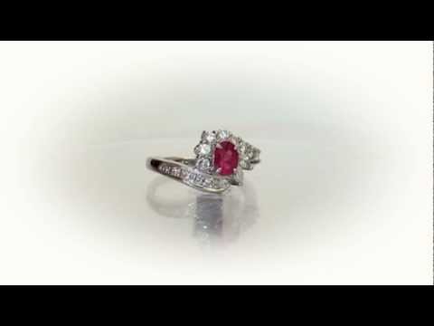Ruby and diamnonds in Platinum  P-002