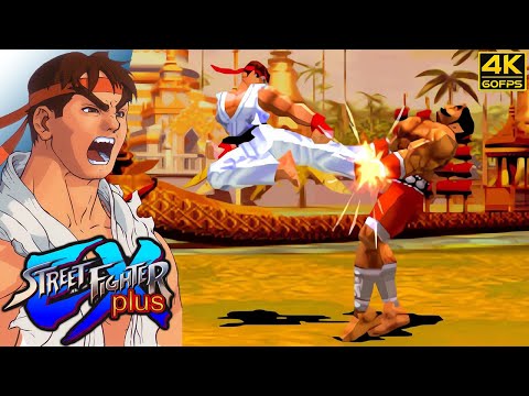 Street Fighter EX Plus - Ryu (Arcade / 1997) 4K 60FPS