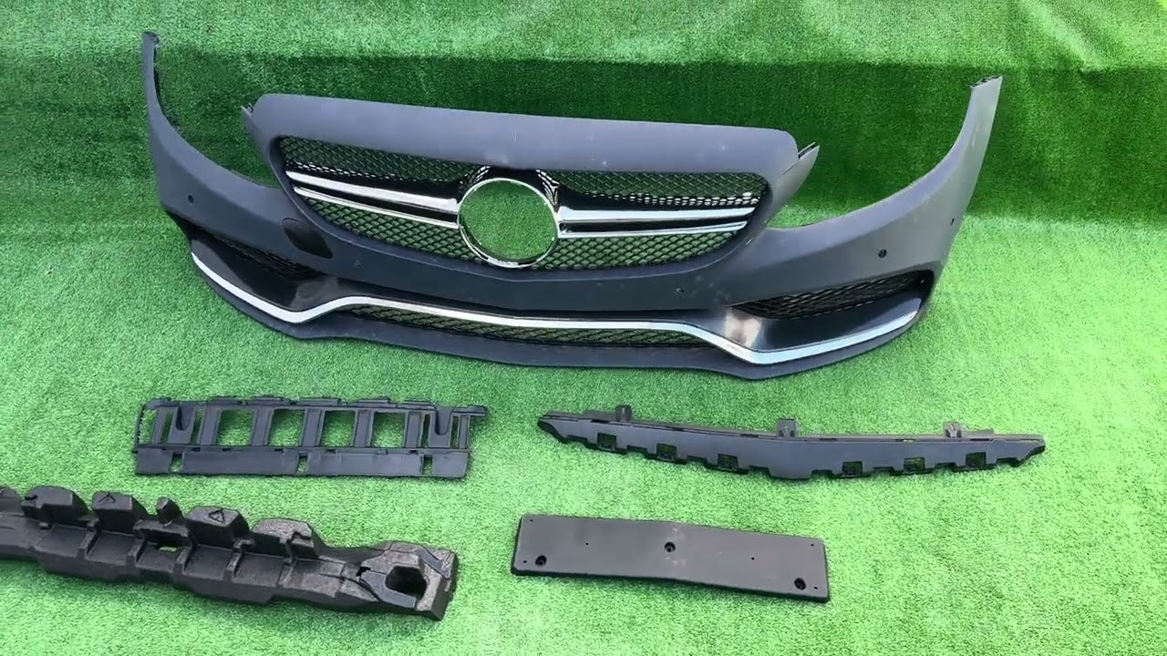 Mercedes C-klasse W205 2014–2021 Voorbumper (AMG C63-designs 2014-2018) Video 1