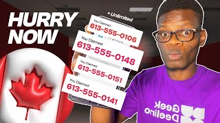 How to Get UNLIMITED Canada Phone Number ANYWHERE!