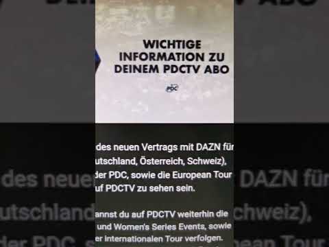 Wird PDCTV etwa zur Farce, damit DAZN abkassieren kann? War das etwa geplant? Ja... so weht der Wind