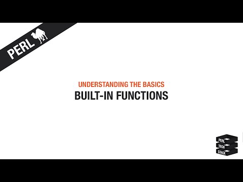 Perl Basics #16: Built-in Functions