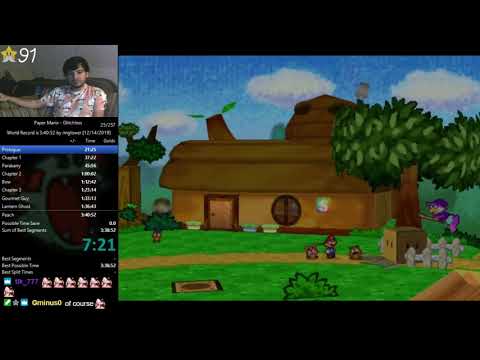 Paper Mario Glitchless Speedrun in 3:40:22