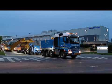 Heavy haulage 456 tons from Ljubljana to Divaca - Slovenia  Part 1.