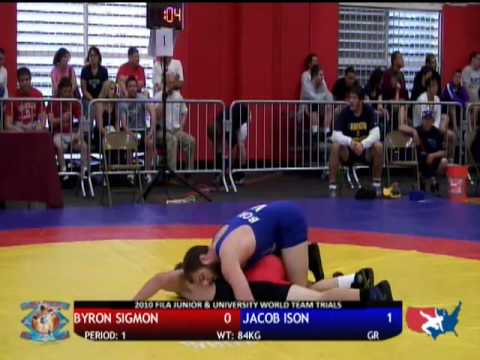 University Greco-Roman 84kg - Byron Sigmon vs. Jacob Ison