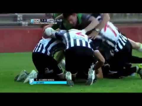 Gimnasia (M) 1 (4) - Guillermo Brown 1 (5). Desempate por la permanencia. B Nacional 2015.