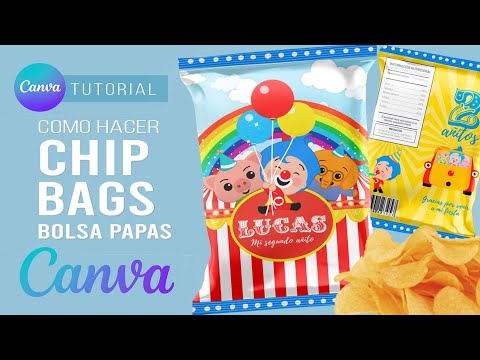 How to make a BAG for CHIPS BAG with FREE CANVA | custom chips bag