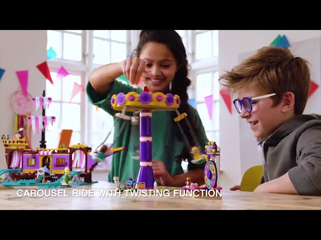 Vídeo relacionado con LEGO Friends - Muelle de la Diversión de Heartlake City Nuevo set de construcción con Barco Pirata de juguete y Numerosas Atracciones, incluye Mini muñecas (41375)