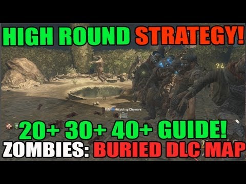 Buried: High Round Strategy Guide Solo Tutorial! 20+ 30+ 40+ Round! Zombies DLC