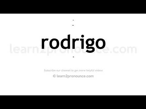 How to pronounce Rodrigo | English pronunciation