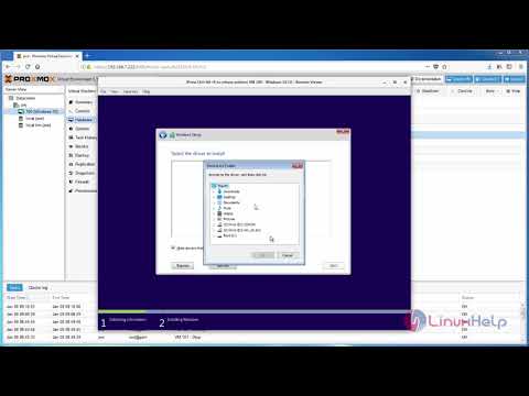 How to install Windows 10 VM on Proxmox VE | LinuxHelp Tutorials