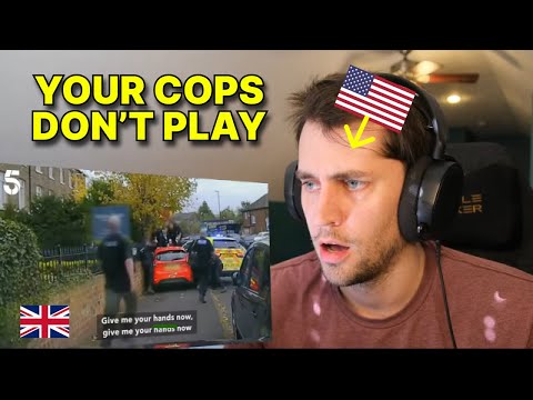 American reacts to CRAZY UK Police Chase