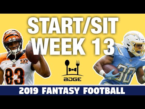 Week 13 Start Em Sit Em