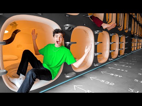 I SPENT 100 HOURS IN CAPSULE HOTELS!!