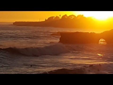 9' Waves Big Surf Steamers Lane Santa Cruz Sept 24th 2016