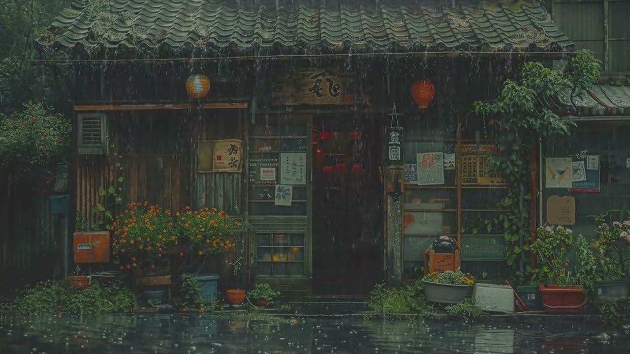 3 Hours Relaxing Sleep Music with Rain Sounds on the Windows - Peaceful Rain & Soothing Piano Music