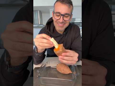 🍠 VIRAL CHEESE STUFFED SWEET POTATO