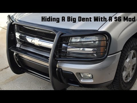 Using A Bug Deflector To Hide A Big Dent On My Chevy Trailblazer (A Clever Way To Hide A Dent)