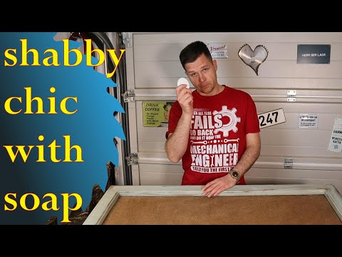 Shabby chic everything with soap - easy how to.