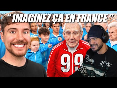 Amine react à "1 to 100 Years Old Decides Who Wins $250,000" de MrBeast