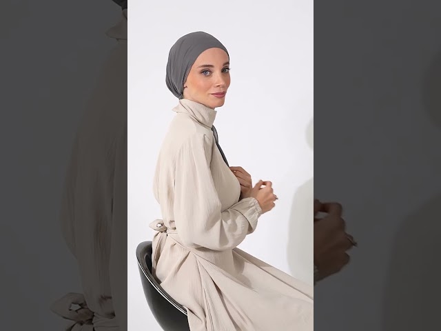 توربان شيفون مع قبعة داخلية