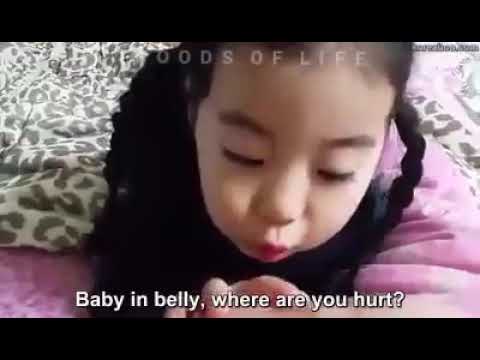 Baby Yebin being a caring noona.